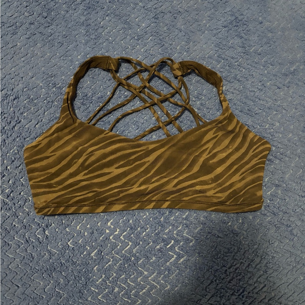 Lululemon Free to Be Wild Zebra Sport Bra